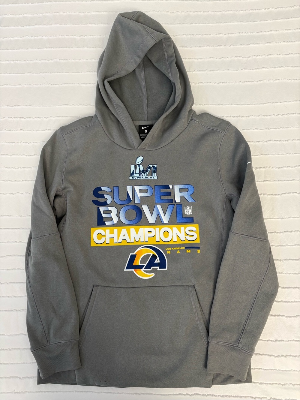 Nike Los Angeles Rams Gray Super Bowl Champions Hoodie